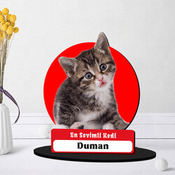 Kedinizin Fotoğrafına Özel Masa Biblosu - Thumbnail