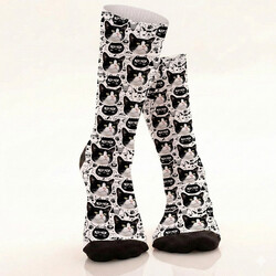  - Kedinizin Fotosuna Özel Sevimli Çorap