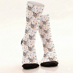  - Kedinizin Fotosuna Özel Şirin Çorap