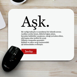  - Kişiye Özel Aşk Nedir Mouse Pad