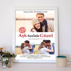 Kişiye Özel Aşk Seninle Güzel Film Afişi - Thumbnail