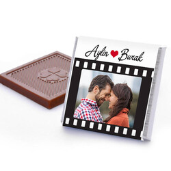 Kişiye Özel Film Gibi Aşkımız Çikolatası - Thumbnail