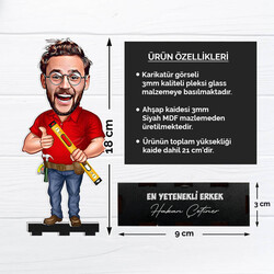 Kişiye Özel Mimar Karikatürlü Biblo - Thumbnail