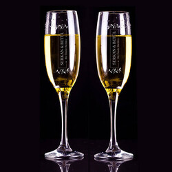  - Kişiye Özel Premium 2'li Şampanya Kadehi