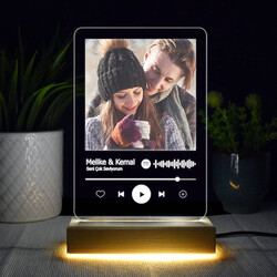 Kişiye Özel Spotify Ses İzi 3d Led Lamba - Thumbnail