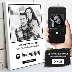 Kişiye Özel Spotify Ses İzi Kanvas Tablo - Thumbnail