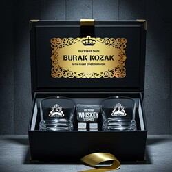 Kişiye Özel Zürih Platinum Storm Viski Seti - Thumbnail