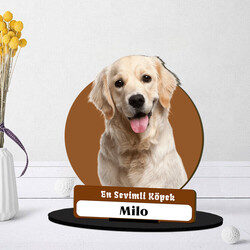 Köpeğinizin Fotoğrafına Özel Masa Biblosu - Thumbnail