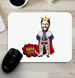  - Kral Karikatürlü Mouse Pad