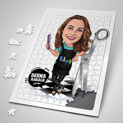  - Kuaför Kadın Karikatürlü Puzzle