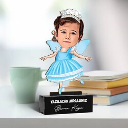  - Melek Kız Kostümlü Çocuk Karikatürlü Biblo