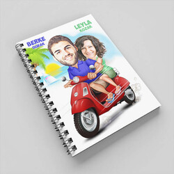  - Motorum Sen ve Ben Karikatürlü Defter