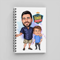  - Mükemmel Baba ve Oğlu Karikatürlü Defter