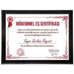  - Mükemmel Eş Sertifikası