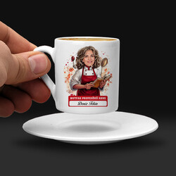  - Mutfak Profesörü Anne Karikatürlü Kahve Fincanı