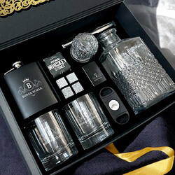 Noble Signature Crown Premium Viski Hediye Kutusu - Thumbnail