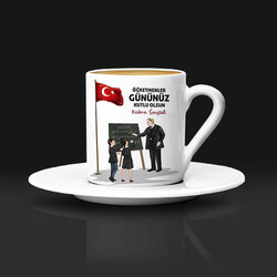  - Öğretmen Atatürk İsimli Kahve Fincanı