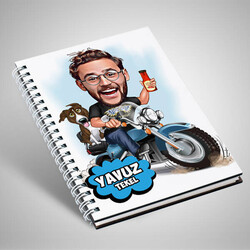  - Özgür Ruhlu Adam Karikatürlü Defter