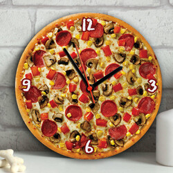  - Pizza Tasarımlı Duvar Saati