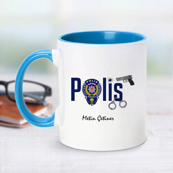  - Polis İçin Mavi Kupa Bardak