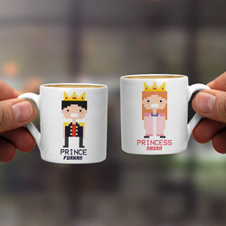  - Prince And Princess Çiftler İçin Kahve Fincanı