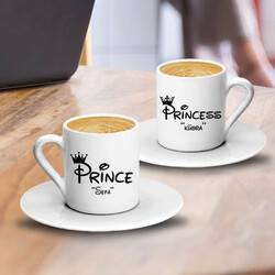 Prince And Princess İkili Kahve Fincanı - Thumbnail