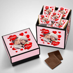Romantik Sevgililer Özel Çikolata Kutusu - Thumbnail