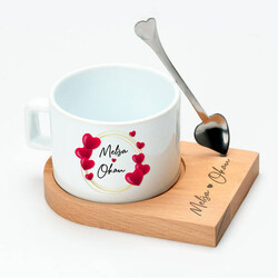  - Romantik Tasarım Sevgiliye Hediye Çay Fincanı