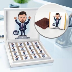  - Şampiyon Erkek Karikatürlü Çikolata Kutusu