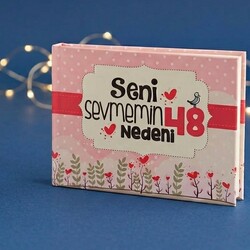 Seni Seviyorum Aşkım Karikatürlü Bardak ve Kitap - Thumbnail