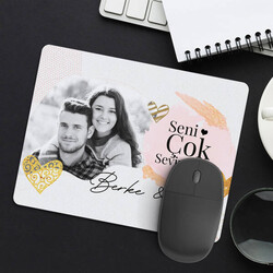 Seni Seviyorum Fotoğraflı Mousepad - Thumbnail