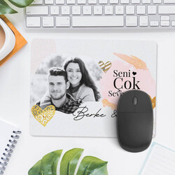 Seni Seviyorum Fotoğraflı Mousepad - Thumbnail