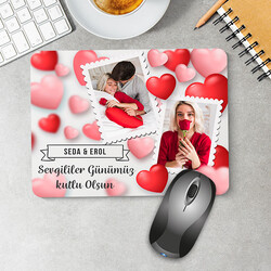 Sevgililer Günü Hediyesi Fotoğraflı Mousepad - Thumbnail