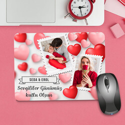 Sevgililer Günü Hediyesi Fotoğraflı Mousepad - Thumbnail