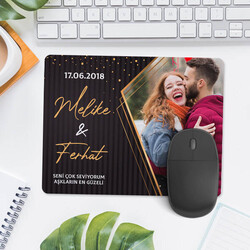 Sevgililer İçin Romantik Fotoğraflı Mousepad - Thumbnail