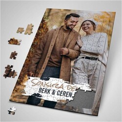  - Sevgiliye Hediye Fotoğraf Baskılı Puzzle