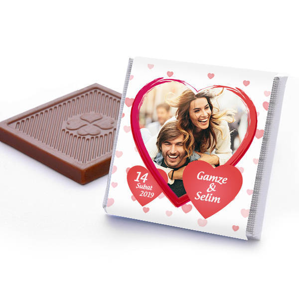 Sevgiliye Hediye Fotoğraflı Kutu Çikolata