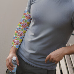  - Sevimli Emojiler Desenli Kol Çorabı