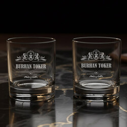  - Şık Kutusunda İsimli İkili Noble Sip Viski Bardağı
