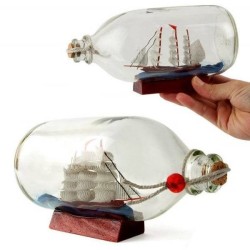Şişe İçinde Dekoratif Gemi Maketi - Thumbnail