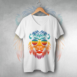  - Summer Lion Tasarım Unisex Tişört