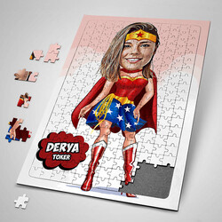  - Super Girl Karikatürlü Puzzle