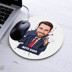  - Takım Elbiseli Erkek Karikatürlü Mousepad