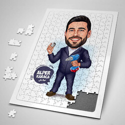  - Tamirci Erkek Karikatürlü Puzzle