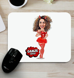  - Tatlı Cadı Karikatürlü Mouse Pad