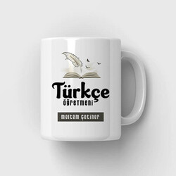Türkçe Öğretmeni Temalı Kupa Bardak - Thumbnail