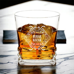 Viski Severlere Hediye Kişiye Özel Elegan Viski Bardağı - Thumbnail