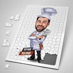  - Yemeklerin Ustası Karikatürlü Puzzle