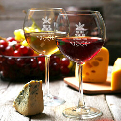  - Yeni Yıla Özel 2'li Şarap Kadehi Seti