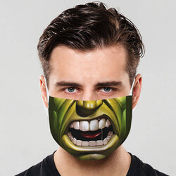  - Yeşil Dev Yıkanabilir Tasarım Maske